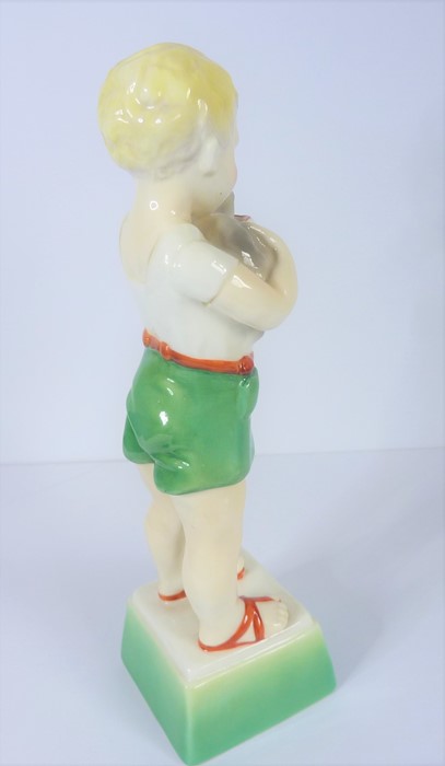 Two Royal Worcester porcelain figurines modelled by Freda Doughty: 'Friday's Child is Loving and - Image 11 of 12