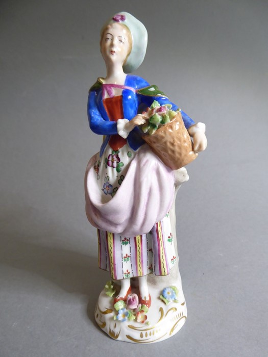 A pair of early 20th century figures: the male with outstretched right arm and lute-like instrument, - Image 10 of 26