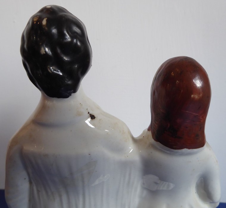 A circa 1862 Victorian Staffordshire pottery figure, 'Prince & Princess'; Alexandra of Denmark and - Image 8 of 12