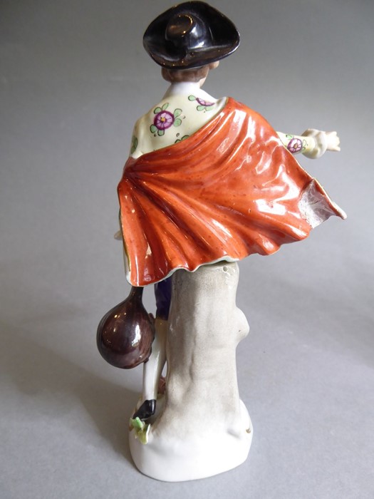 A pair of early 20th century figures: the male with outstretched right arm and lute-like instrument, - Image 5 of 26