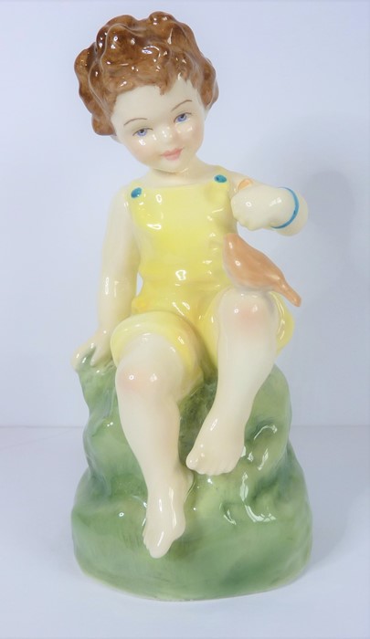 Two Royal Worcester porcelain figurines modelled by Freda Doughty: 'Friday's Child is Loving and - Image 4 of 12