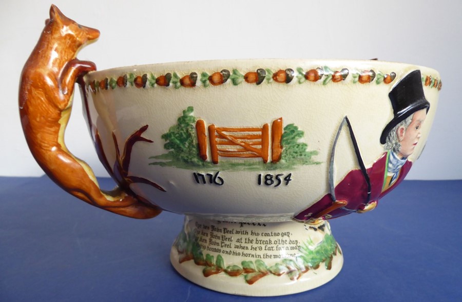 A Crown Devon (Fieldings) two-handled salad bowl; the handles as foxes (one with ear away) and - Image 8 of 15