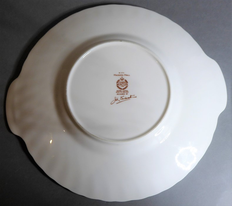 A Minton 'Haddon Hall' part tea service to include cups, saucers, teapot, coffee pot and lidded - Image 5 of 6