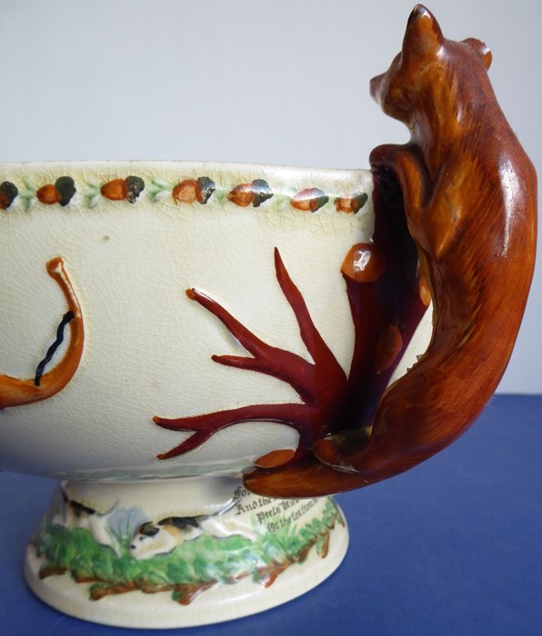 A Crown Devon (Fieldings) two-handled salad bowl; the handles as foxes (one with ear away) and - Image 11 of 15