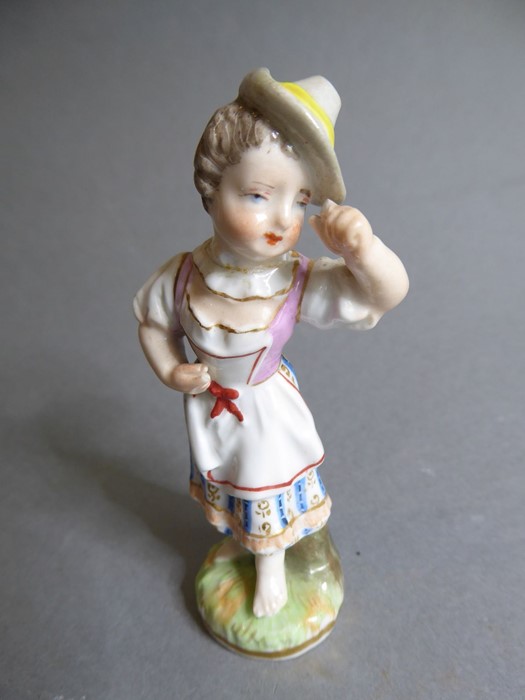 A pair of early 20th century figures: the male with outstretched right arm and lute-like instrument, - Image 21 of 26