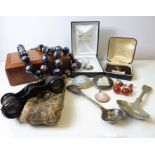 A variety of mostly costume jewellery and bijouterie etc. to include silver-mounted brooches with