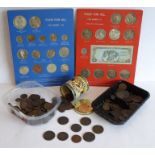 An interesting collection of mostly copper, world coinage; 18th and 19th century examples, some