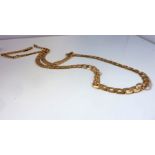 A heavy 9-carat yellow-gold neck chain (length 50cm, approx. 14.47g) (The cost of UK postage via