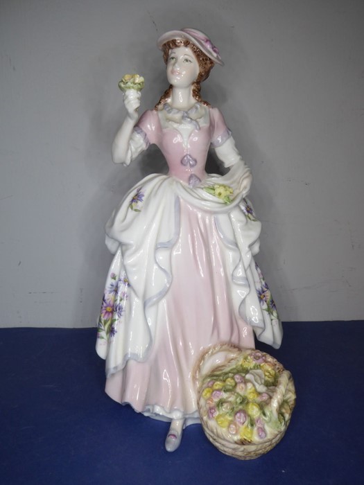 Five limited edition Coalport porcelain figures to include 'The Flower Seller' (1484/9500), ' - Image 2 of 7