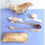 AMENDED DESCRIPTION - NO SALT SPOONS, NEW TOTAL WEIGHT APPROX. 237g Various silverware to include