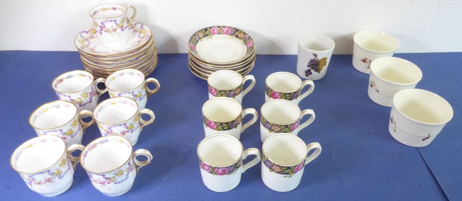 Three boxes of china:1 A Ridgeways part-dinner-service in the blue 'Ming' pattern comprising two - Image 12 of 16