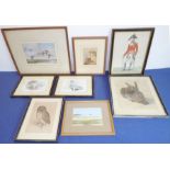 An interesting selection of pictures and prints to include a Peter Scott print, 'Garganeys in
