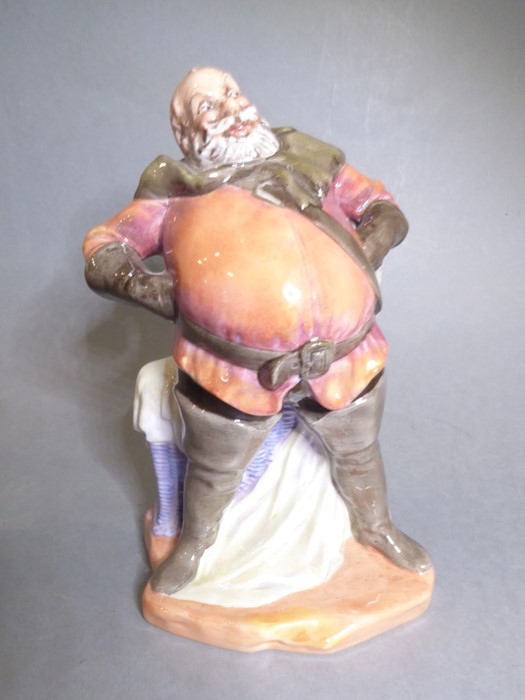 Four Royal Doulton hand-decorated porcelain figure models: 'Falstaff' (H.N. 2054) circa 1949, ' - Image 4 of 9