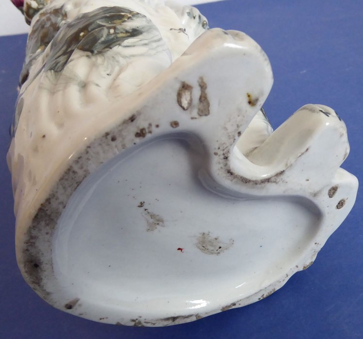 A selection of ceramics to include an unusual 19th century Staffordshire Potteries jug modelled as a - Image 18 of 18