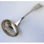 A Georgian silver ladle; hallmarked London 1805, maker's mark of Peter, Ann and William Bateman