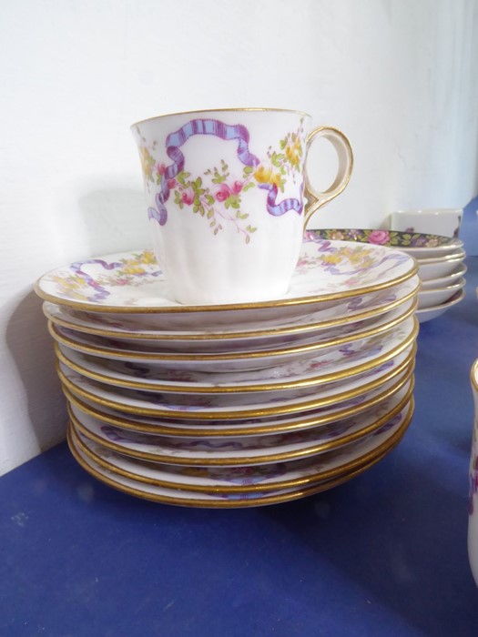 Three boxes of china:1 A Ridgeways part-dinner-service in the blue 'Ming' pattern comprising two - Image 15 of 16