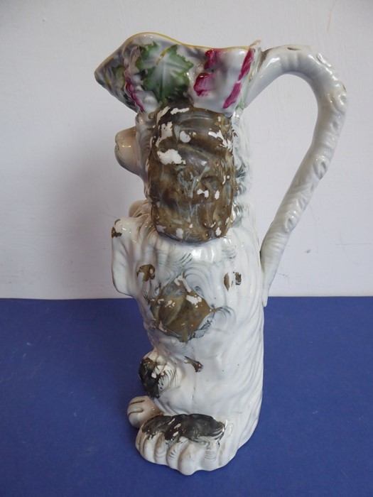 A selection of ceramics to include an unusual 19th century Staffordshire Potteries jug modelled as a - Image 14 of 18