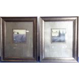After James WIENS (contemporary, Canadian); a pair of  framed and glazed colour prints 'Lavender