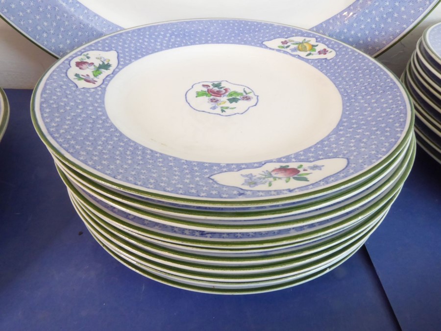 Three boxes of china:1 A Ridgeways part-dinner-service in the blue 'Ming' pattern comprising two - Image 3 of 16