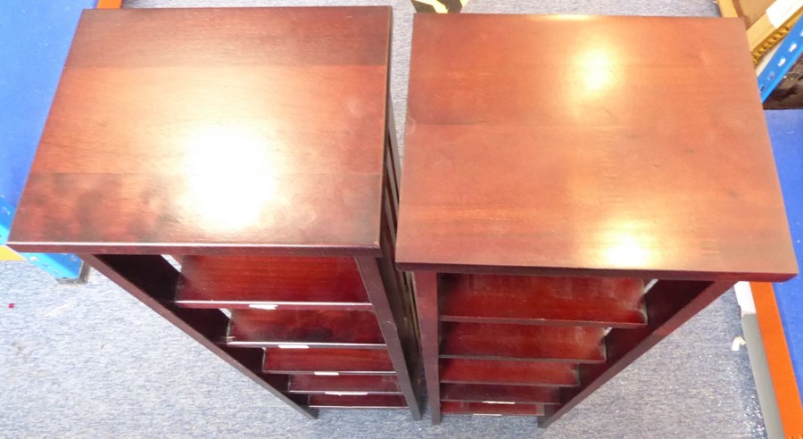 Two modern hardwood racks (probably for CDs) - Image 6 of 6