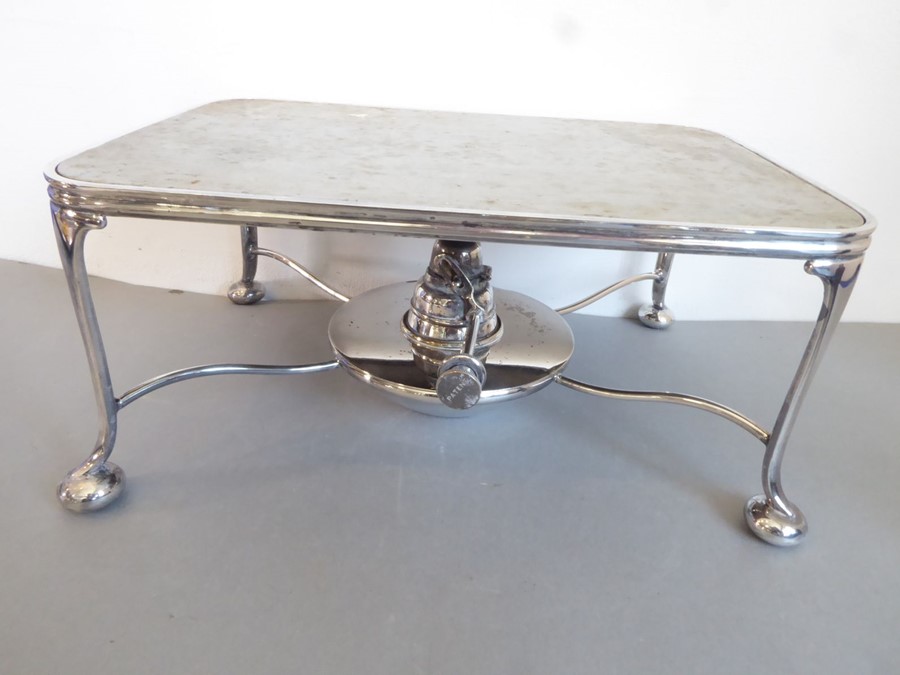 Various late 19th to early 20th century silver plate to include a hotplate with spirit burner, a - Image 12 of 18