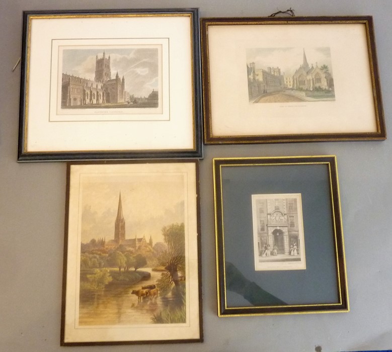 A good selection of mostly 19th century hand-coloured engravings, together with other similar - Image 8 of 8