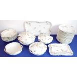 A large 20th century Haviland & Co. (Limoges) part dinner service: four tureens (one without lid),