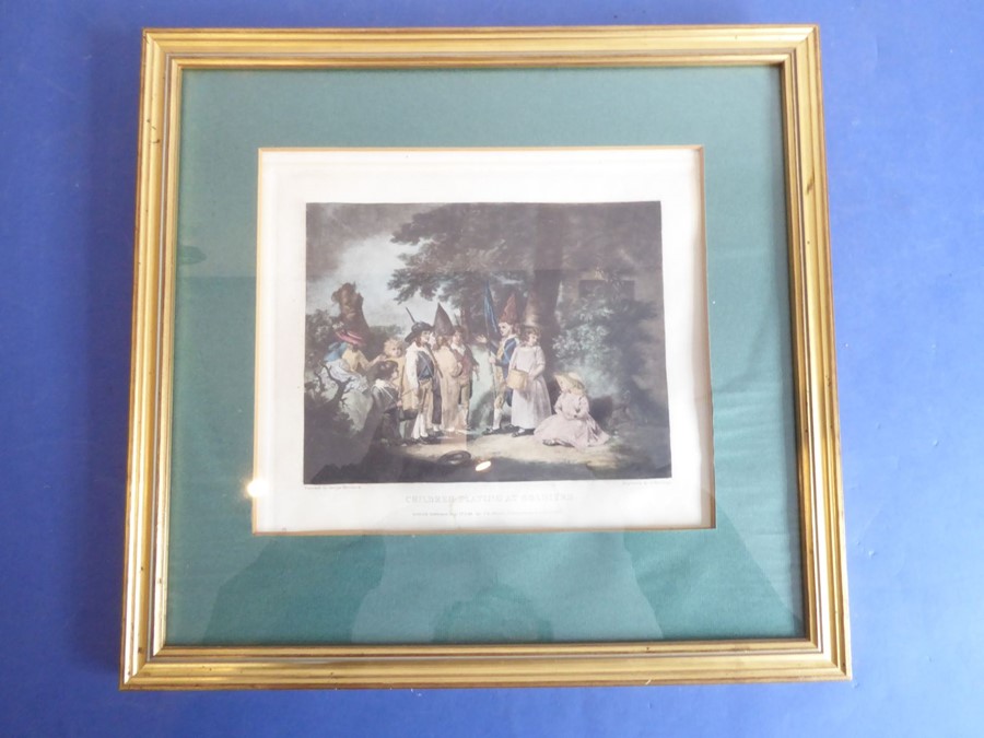 A good selection of framed and glazed engravings etc; mostly hand-coloured and to include 'The - Image 9 of 10