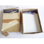 Approximately half a reem of colour printed Concorde A4 letterheaded paper, 1979-1983 crown in C