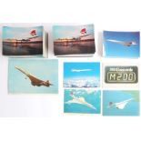 388 official Concorde postcards (357 and 31) and five others to include a rare Mach 2 example