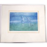 After Jacqueline Allen Devereux (British Contemporary) - ‘Boy Meets Girl’. Signed etching and