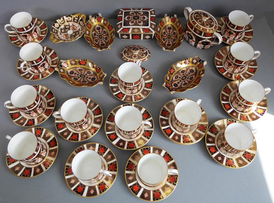 A selection of fine Royal Crown Derby porcelain; each hand-gilded and decorated in the Imari palette - Image 2 of 21