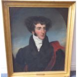 Circle of George Dawe - portrait of Isaac John Webb Horlock. Half length, wearing a white stock