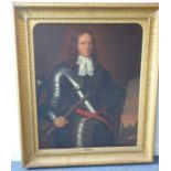 19th century English School - after a 17th century original portrait of General Webb. Three-