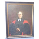 20th century English School - after a 19th century original - portrait of a clergyman. Half