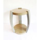 A J. Robert Scott, Inc. 'Harlow' tea table: designed by Sally Serkin Lewis, circular top and