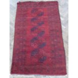 An Afghan rug; circa 1900, north Afghanistan (213cm (7'0") x 123cm (4'0")