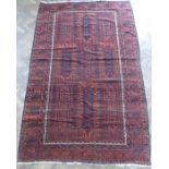 A Baluch carpet; late 19th century, west Afghanistan (281cm (9'2") x 175cm (5'7")