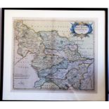 After Robert Morden ‘The West Riding of Yorkshire’, Han-cold engr. , Plate size 14 x 16 ¼ ins (35.