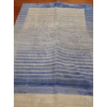 A modern blue Indian carpet; hand-knotted (240cm (7'8") x 170cm (5'5")