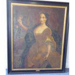 19th century French School (copy of previous lot 501) - Portrait of 'Lucy Webb - Heiress of Ashwick'