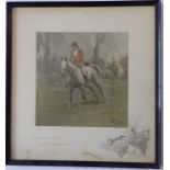 CHARLES JOHNSON PAYNE (1884-1967) - a colour fox hunting print, 'Merry England, and Worth a Guinea a