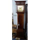A late 20th century longcase clock produced to commemorate the Prince and Princess of Wales' 1981