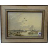 Noel Dudley ( British contemp.), ‘ Sedgemoor’ signed & dated (19)’75, Oil on canvas 10 x 14 ins (