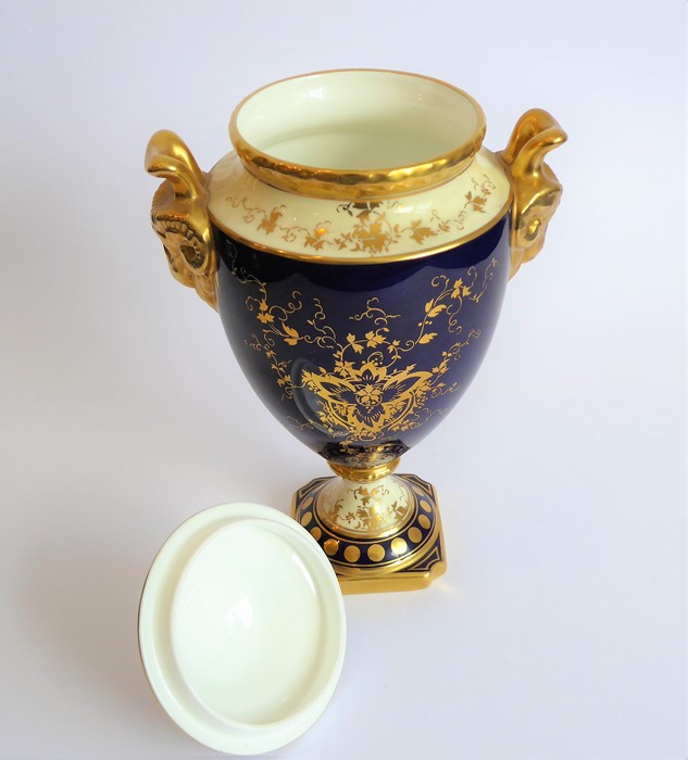 Four pieces of Fine Coalport porcelain: two limited edition (88 and 89 of 250) hand-gilded two- - Image 3 of 22