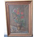 *  Pierre early 20th century French (Montparnasse?) School - Still life with mixed flowers in a