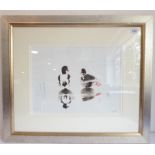 After Colin Woolf - a study of a pair of Shelduck. Giclee print. (CONDITION REPORT: Condition good)