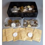 Of interest to horologists/watch repairers and makers etc.; a very large selection of pocket watch