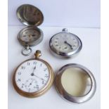 A 'Services - Army' pocket watch, a WW1 Dennison of Birmingham pocket compass (VI - 12035 - 1917