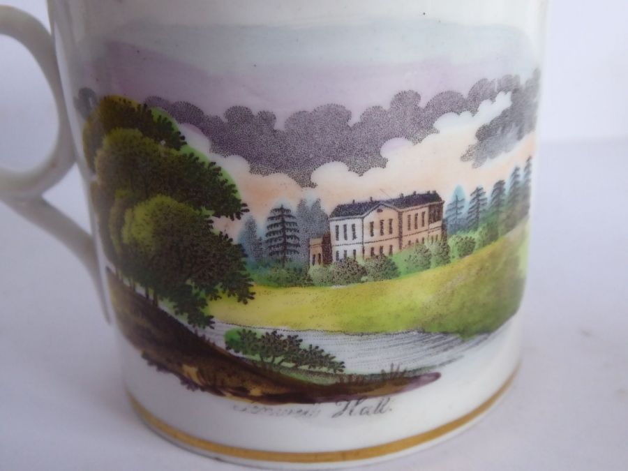 Five early 19th century English porcelain coffee cans. Each with two individual transfer-decorated - Image 5 of 11